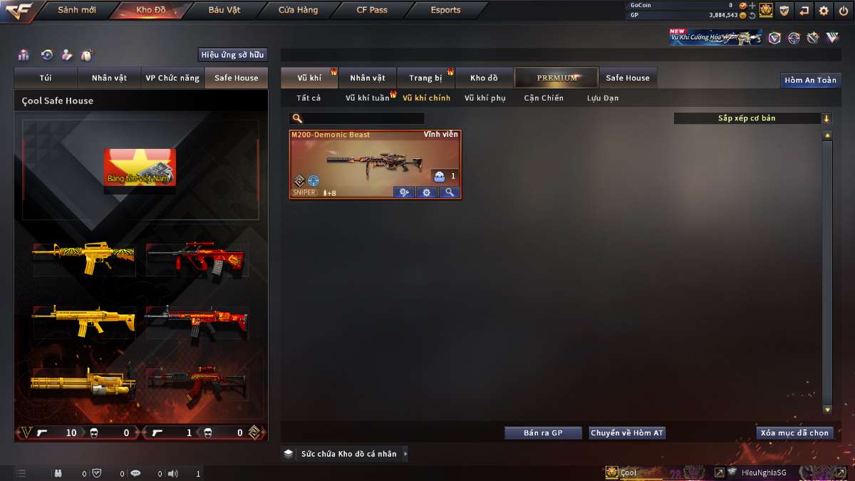 shop acc cf uy tin gia re